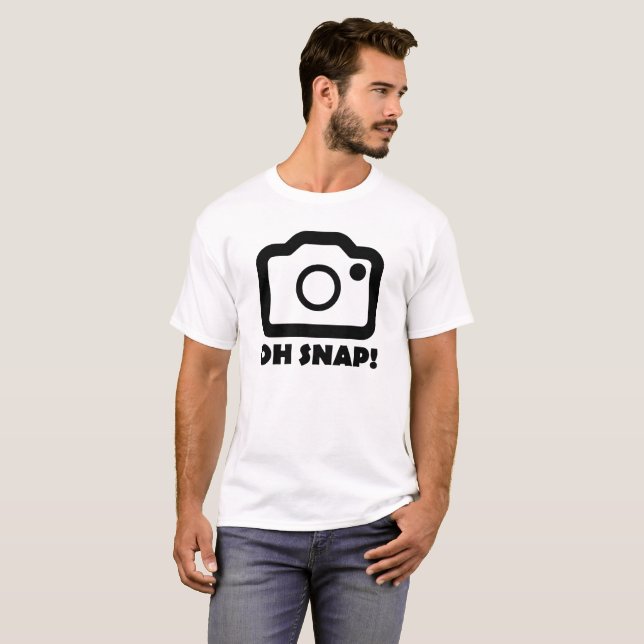Oh Camiseta engraçada Snap (Frente Completa)