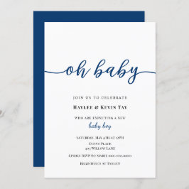 Oh convite para Chá de fraldas