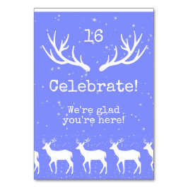 Oh Deer - Cartão de Mesa de Férias