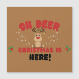 Oh Deer – Cartão de Natal Engraçado de Rena