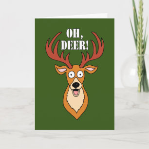 Oh, Deer Engraçado 75º Cartão de Aniversário