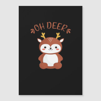 Oh Deer Kawaii Deer Estilo de Arte Divertido