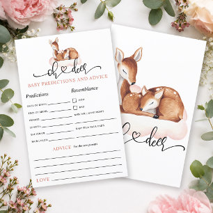 Oh Deer Pink Cloud Baby Predictions Game