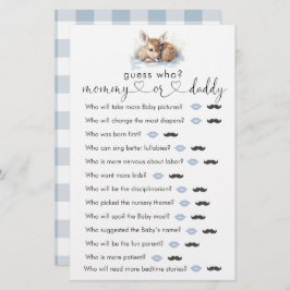 Oh Deer Woodland Winter Baby Show "Adivinha Quem"