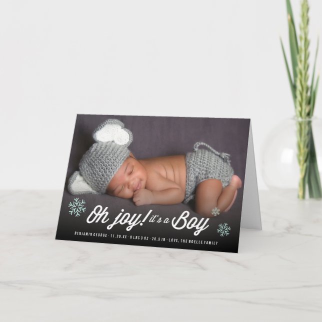 Oh Joy, é um anúncio de aniversário de feriado (Frente)