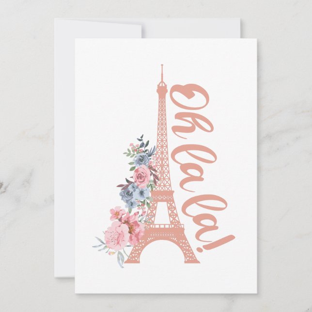 Oh La La - Torre Eiffel Paris França (Frente)