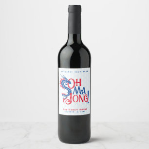 Oh Mah Jong!   Etiquetas De Vinho Mah-Jongg