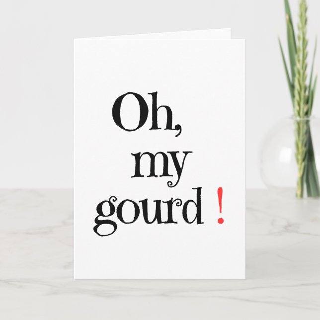 Oh, meu Deus! Cartão Halloween (Frente)