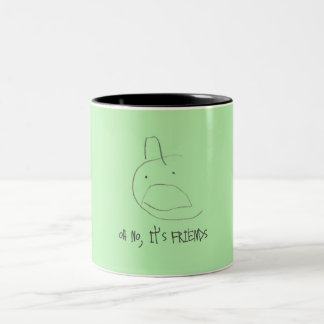 "oh não, é uma caneca de amigos"