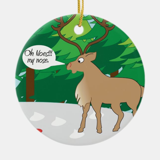 oh não meu ornamento de nariz (Frente)