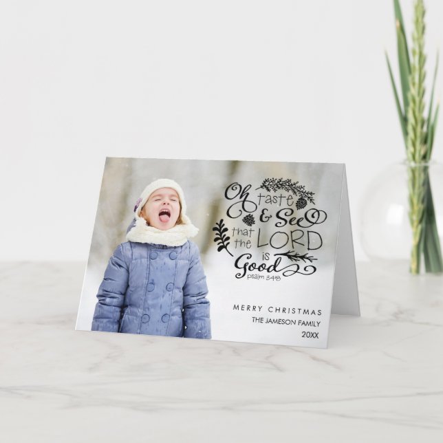 Oh o gosto e considera o cartão da foto do feriado (Frente)