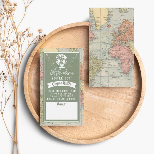 "Oh, os lugares que você vai!" Convite de Chá de B (Criador carregado)