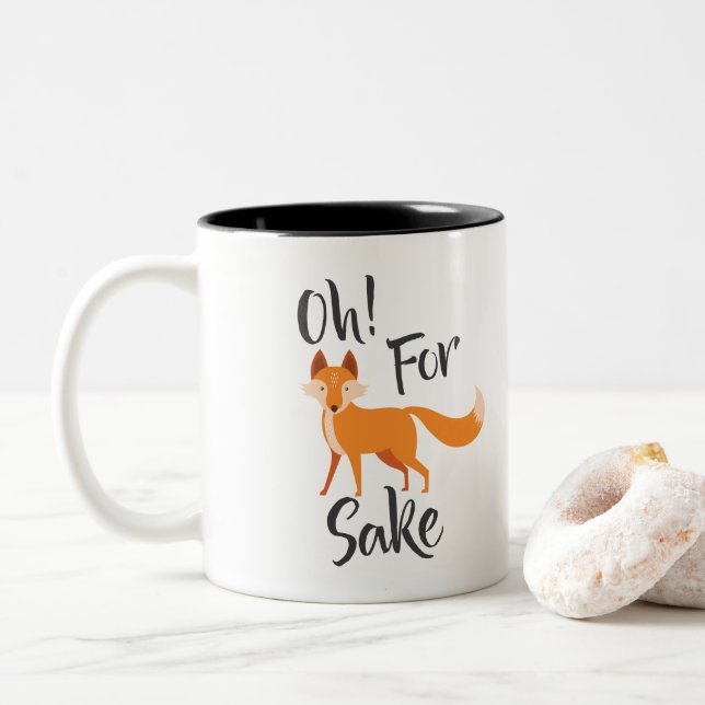oh para a caneca de café da causa da raposa (Com Donut)