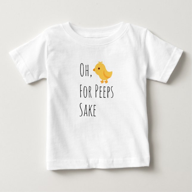 Oh Peeps for Sake Páscoa T-Shirts para Crianças (Frente)