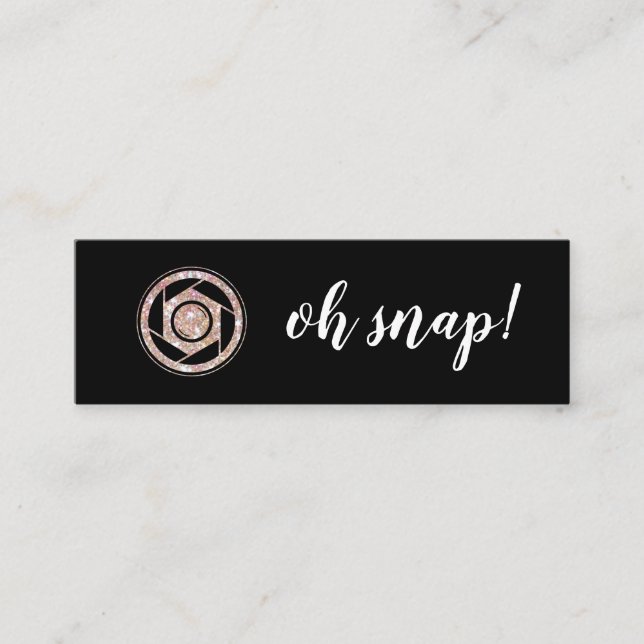 Oh pressão! Cartão de visita do fotógrafo do (Frente)