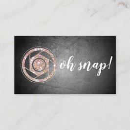 Oh pressão! Cartão de visita do fotógrafo do