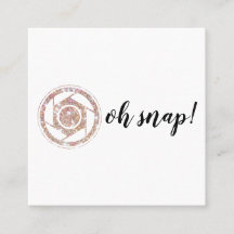 Oh pressão! Cartão de visita do quadrado do