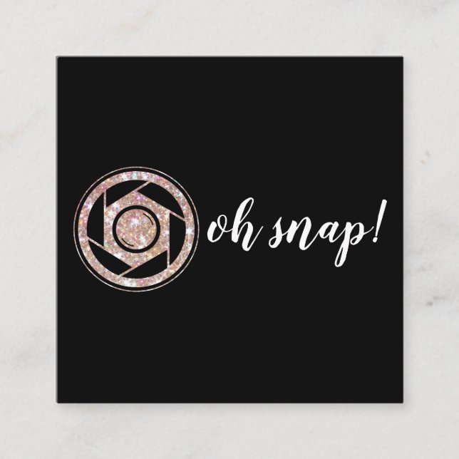 Oh pressão! Cartão de visita do quadrado do (Frente)