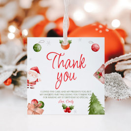 Oh, Que Bela Etiqueta De Aniversário De Natal