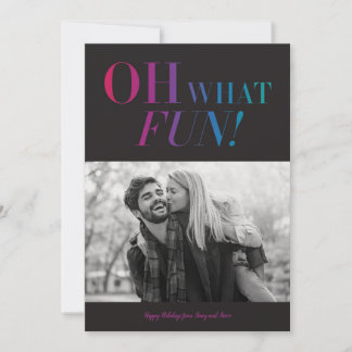 Oh que cartão do feriado do divertimento