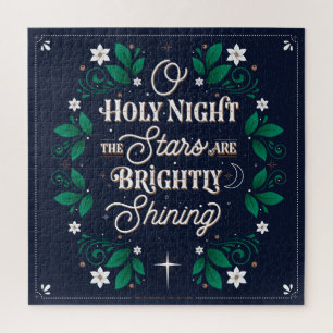 Oh quebra-cabeça santamente da noite (20x20)