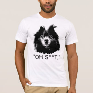 "OH S^^T" Camiseta Divertida de Cara de Pom