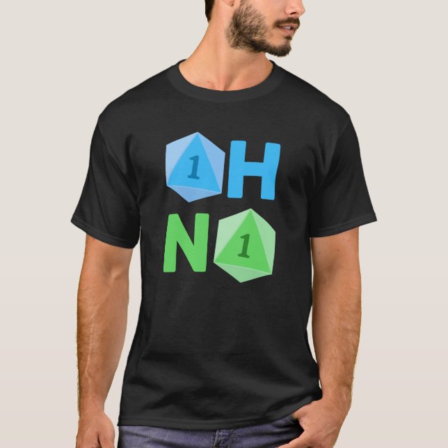 Oh, Sem Engraçado D20 T-Shirt (Frente)