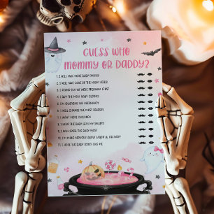 Oh Sheet Halloween adivinha quem Mamãe ou jogo de