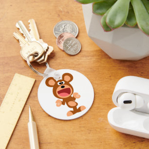 "Oh…" Shrugging o chaveiro do urso dos desenhos