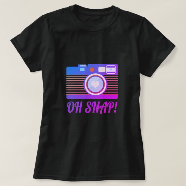 Oh, Snap! Camiseta (Frente do Design)