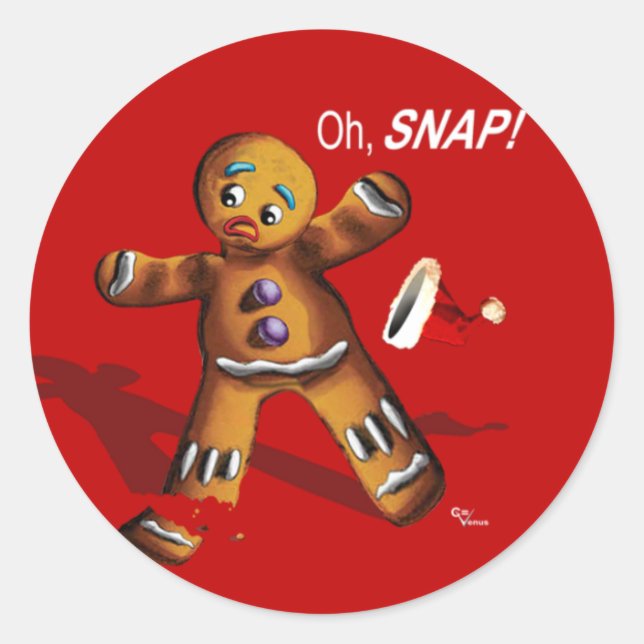 Oh, Snap! Etiqueta de presente de Natal (Frente)