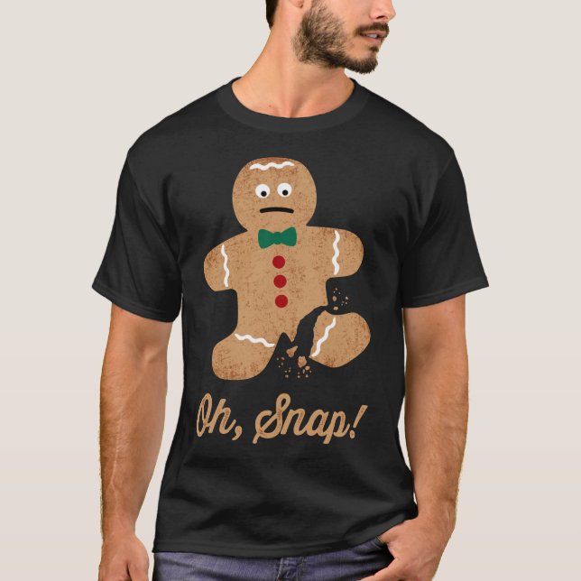 Oh, Snap! Gingerbread Man  Essential T-Shirt (Frente)