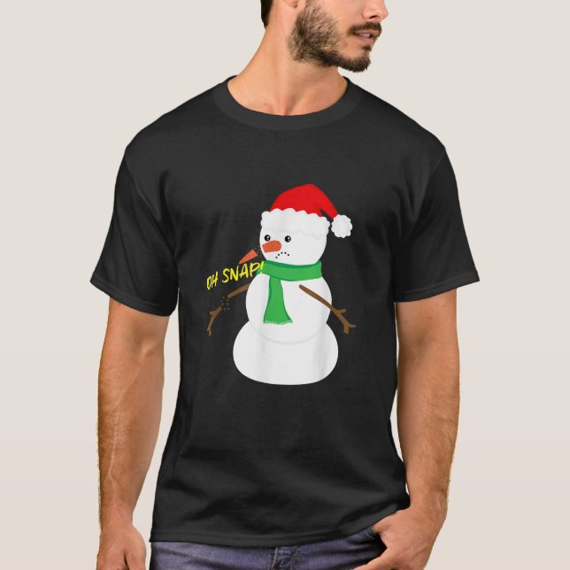 Oh Snowman - Camisa de Natal do Snowman - Arme Que (Frente)