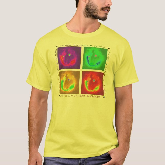 Oh t-shirt retro dos ratos (Frente)