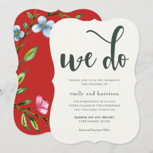 Oh Tão Bonita Typografia Convite De Casamento Flo
