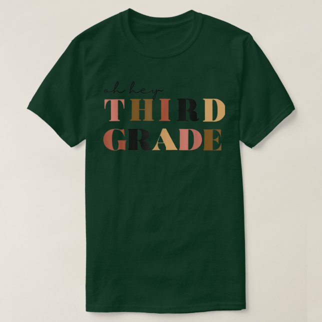 Oh, Terceiro Ano De Volta À Camiseta De Professore (Frente do Design)