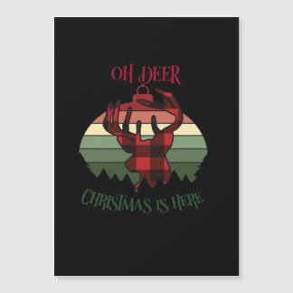 Oh Veado Natal Está Aqui Alegre Estética 