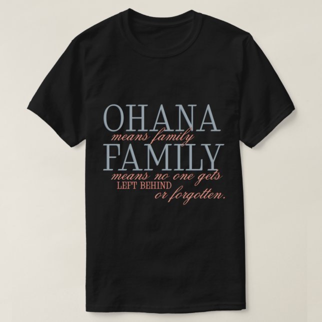 Ohana Classic T-Shirt (Frente do Design)