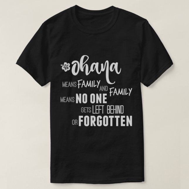 Ohana in white Essential T-Shirt (Frente do Design)