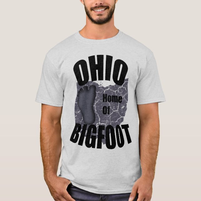 Ohio Home of Bigfoot T-shirt (Frente)