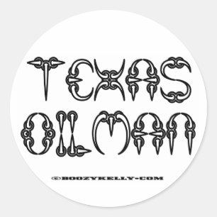 Oilman de Texas, etiqueta do campo petrolífero