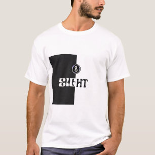 Oito números inspiraram homens básicos T-Shirt