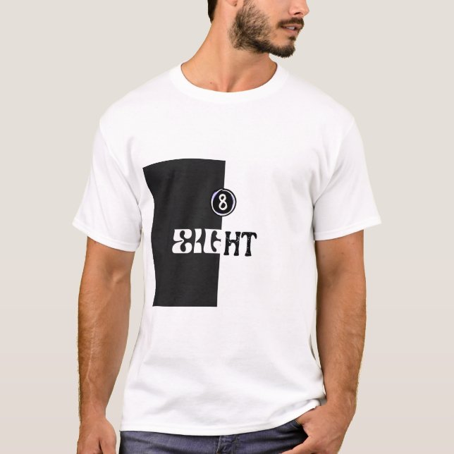 Oito números inspiraram homens básicos T-Shirt (Frente)