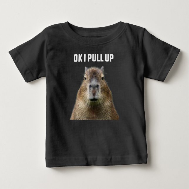 Ok I Pull Up Capybara T-Shirt (Frente)
