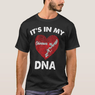 Okinawa na minha camiseta de ruas masculinas