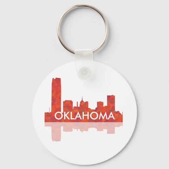OKLAHOMA CITY SKYLINE - Chaveiro (Frente)