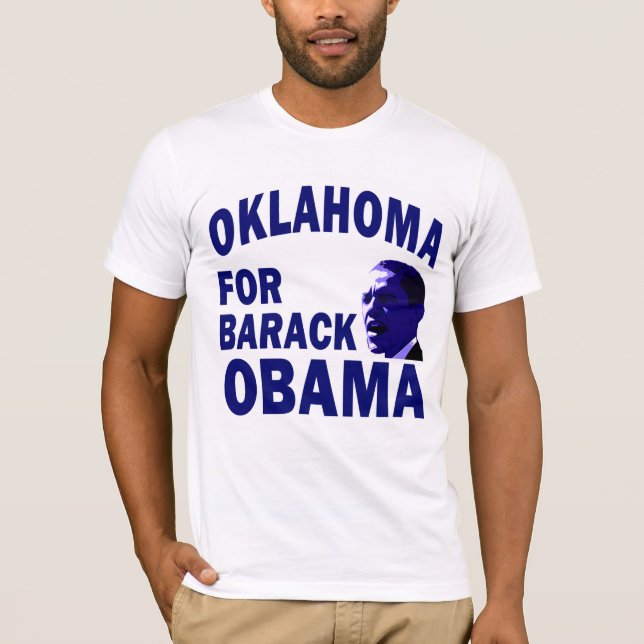 Oklahoma para Obama Union T-Shirt (Frente)