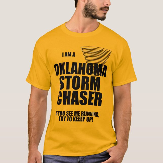 Oklahoma Tornado Storm Chaser T-shirt (Frente)