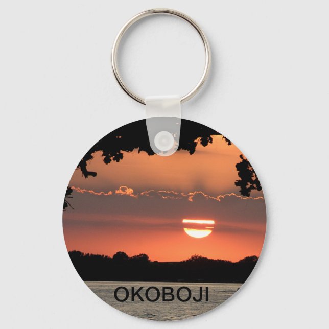 Okoboji Sunset Chaveiro (Frente)