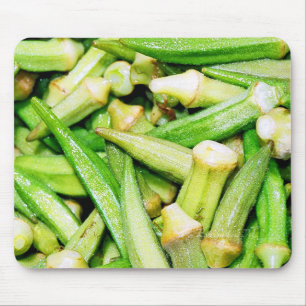 okras vegetais verdes mousepad